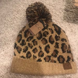 Cc leopard beanie